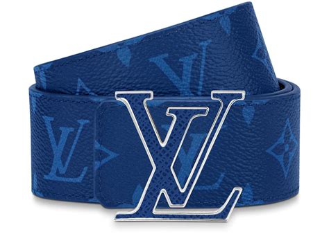 Louis Vuitton 40mm Reversible Belt M0159S . Cobalt Blue  